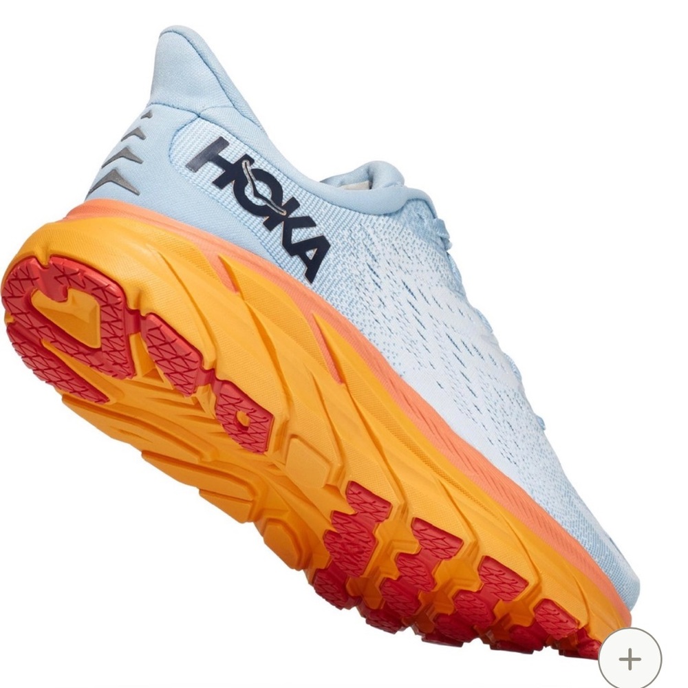 HOKA Clifton 8 Road-Running Shoes Summer Song/Ice Flow